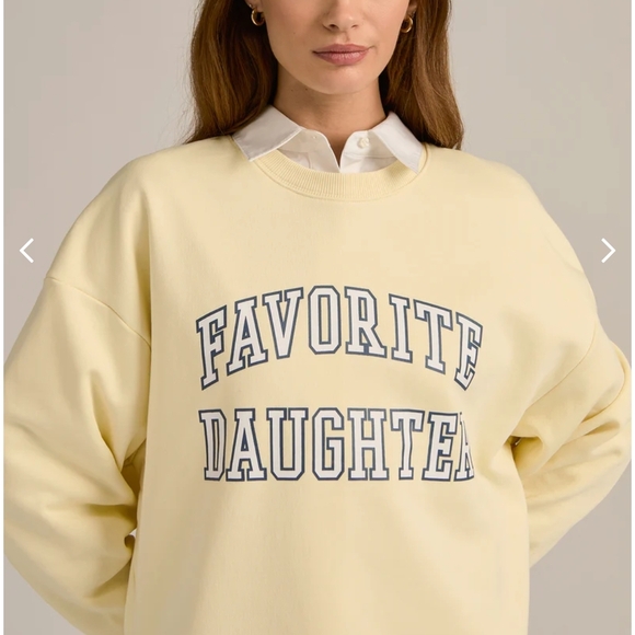 Favorite Daughter Sweaters - Favorite Daughter Cream Sweatshirt